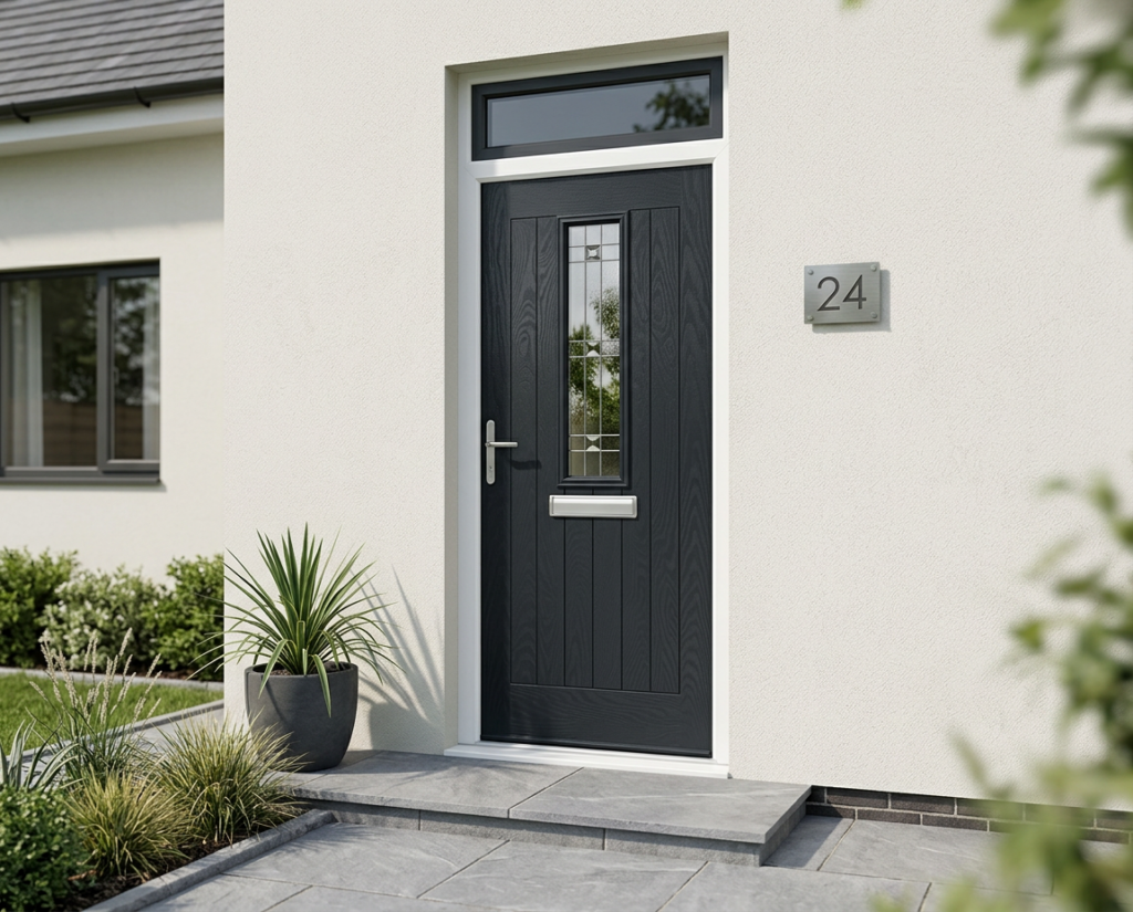 The Batty Composite Door - Anthracite Grey