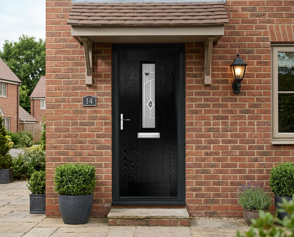 The Batty Composite Door - Gothic Black