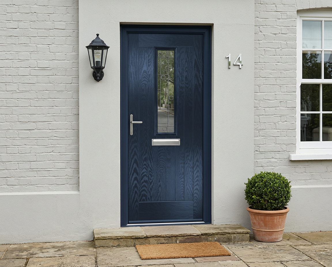 The Batty Composite Door - Derwent Blue