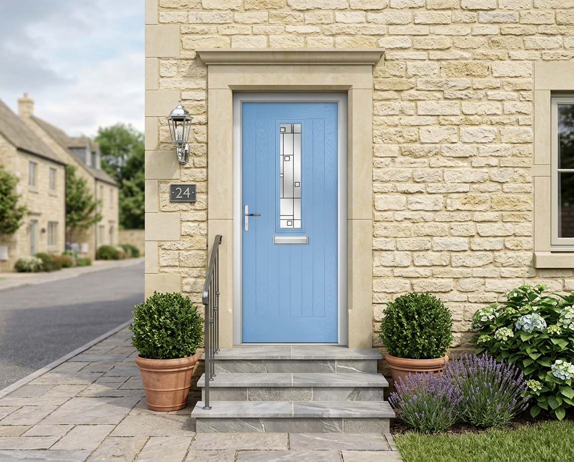 The Batty Composite Door - Egg Blue - Image 2