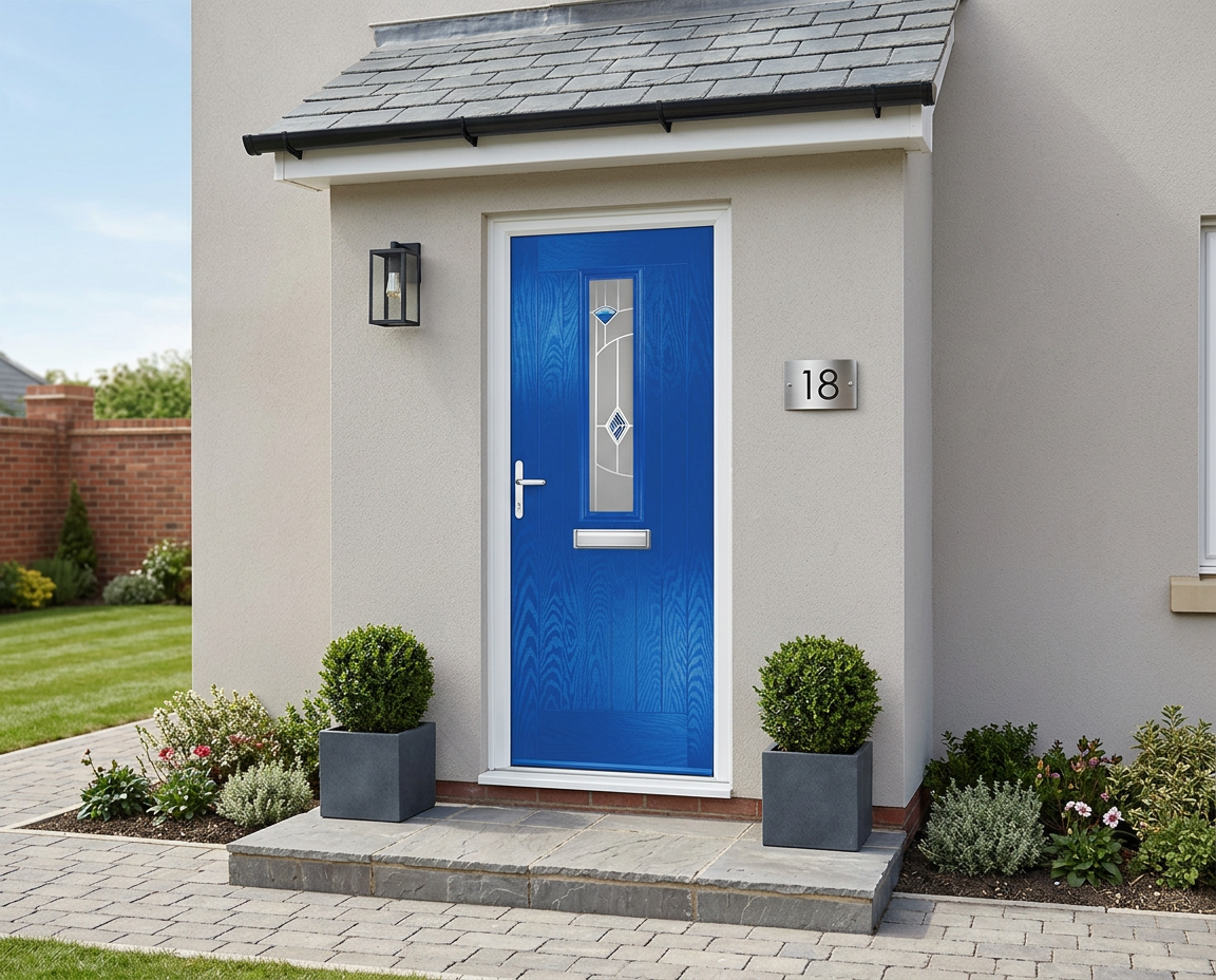 The Batty Composite Door - French Blue - Image 2