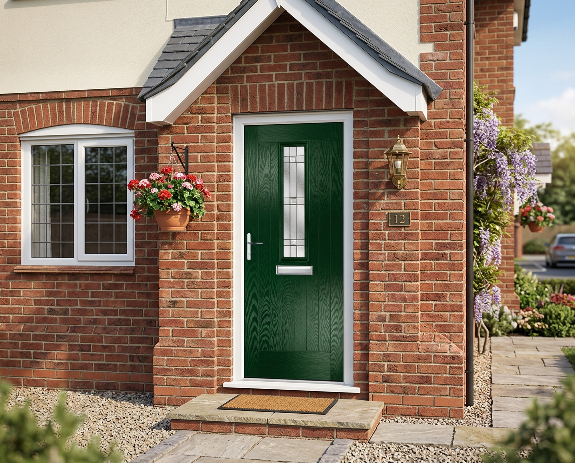 The Batty Composite Door - Heritage Green - Image 2