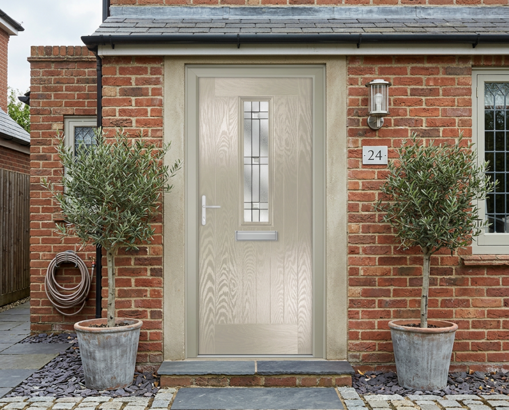 The Batty Composite Door - Pebble
