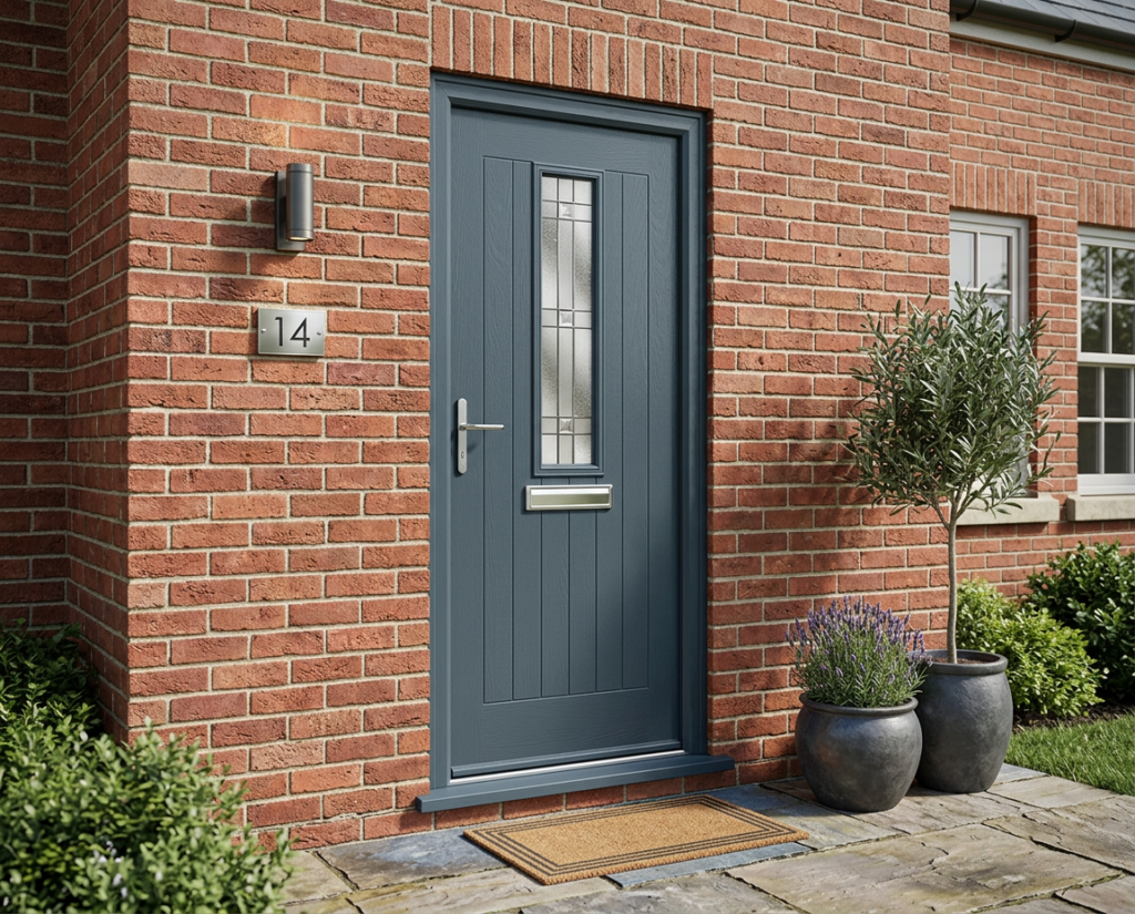 The Batty Composite Door - Slate Grey