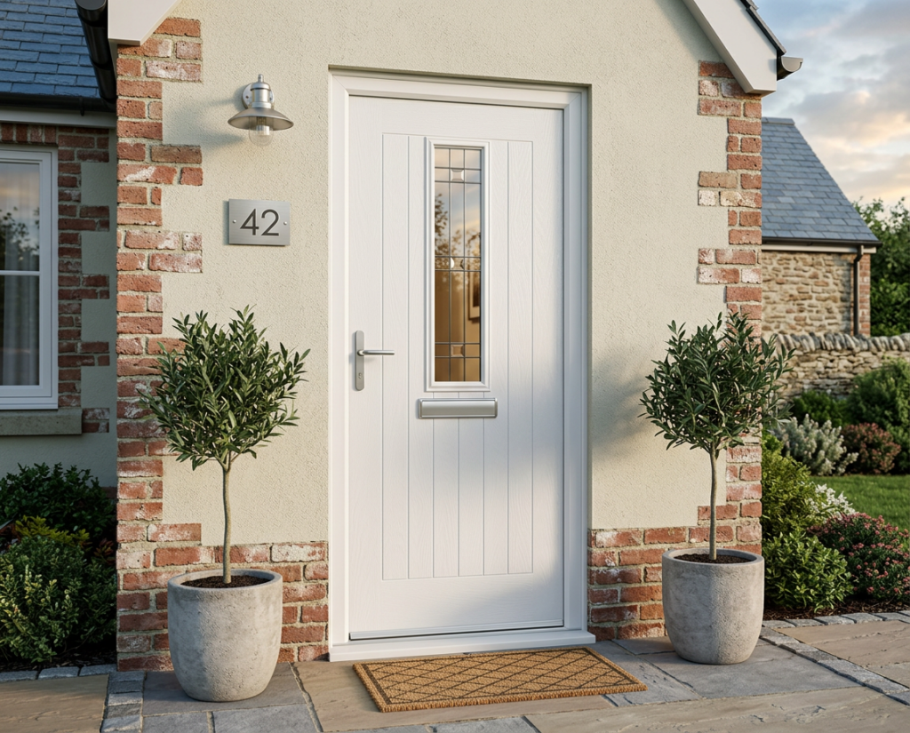 The Batty Composite Door - White