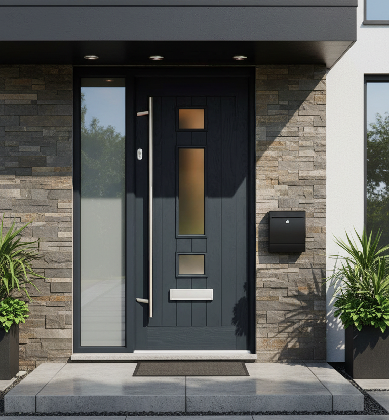 The Bielsa Composite Door - Anthracite Grey