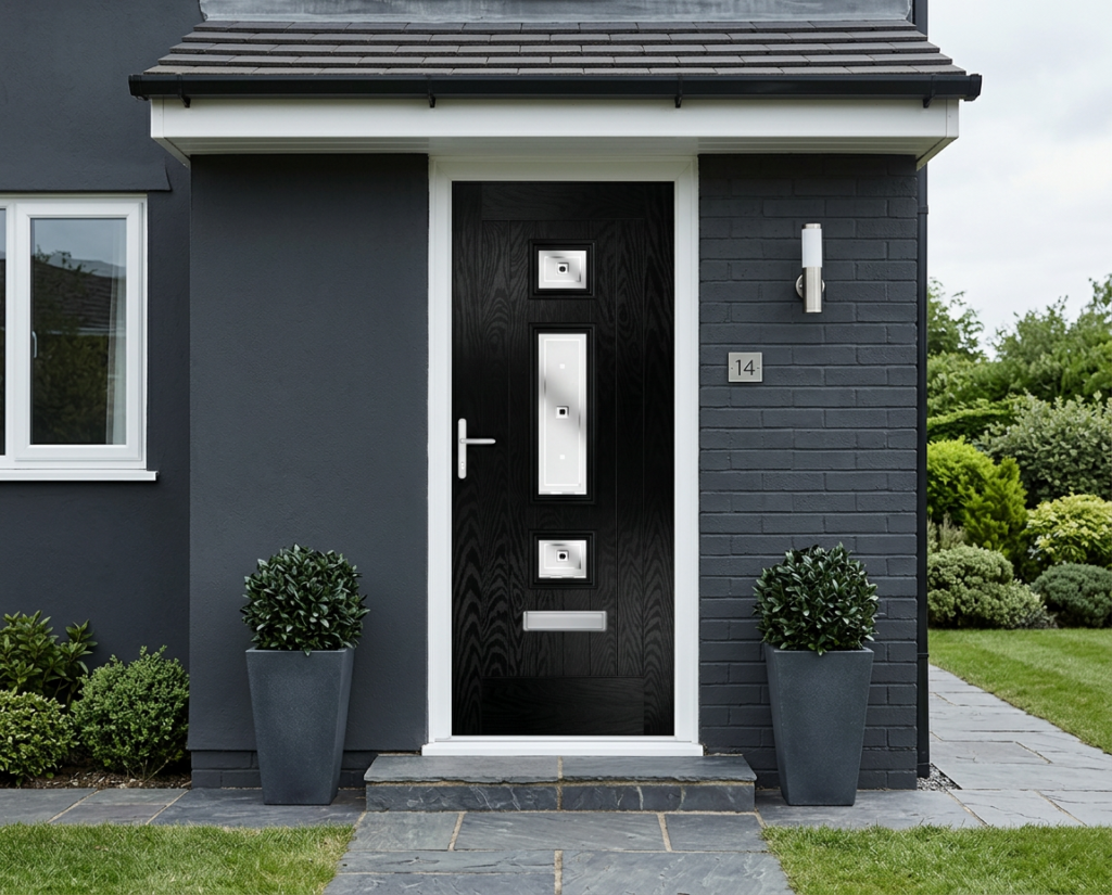 The Bielsa Composite Door - Gothic Black