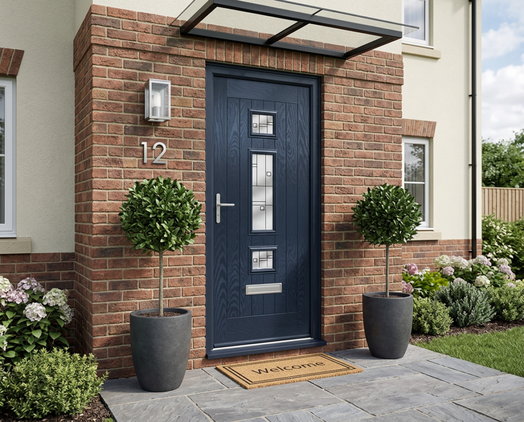 The Bielsa Composite Door - Derwent Blue