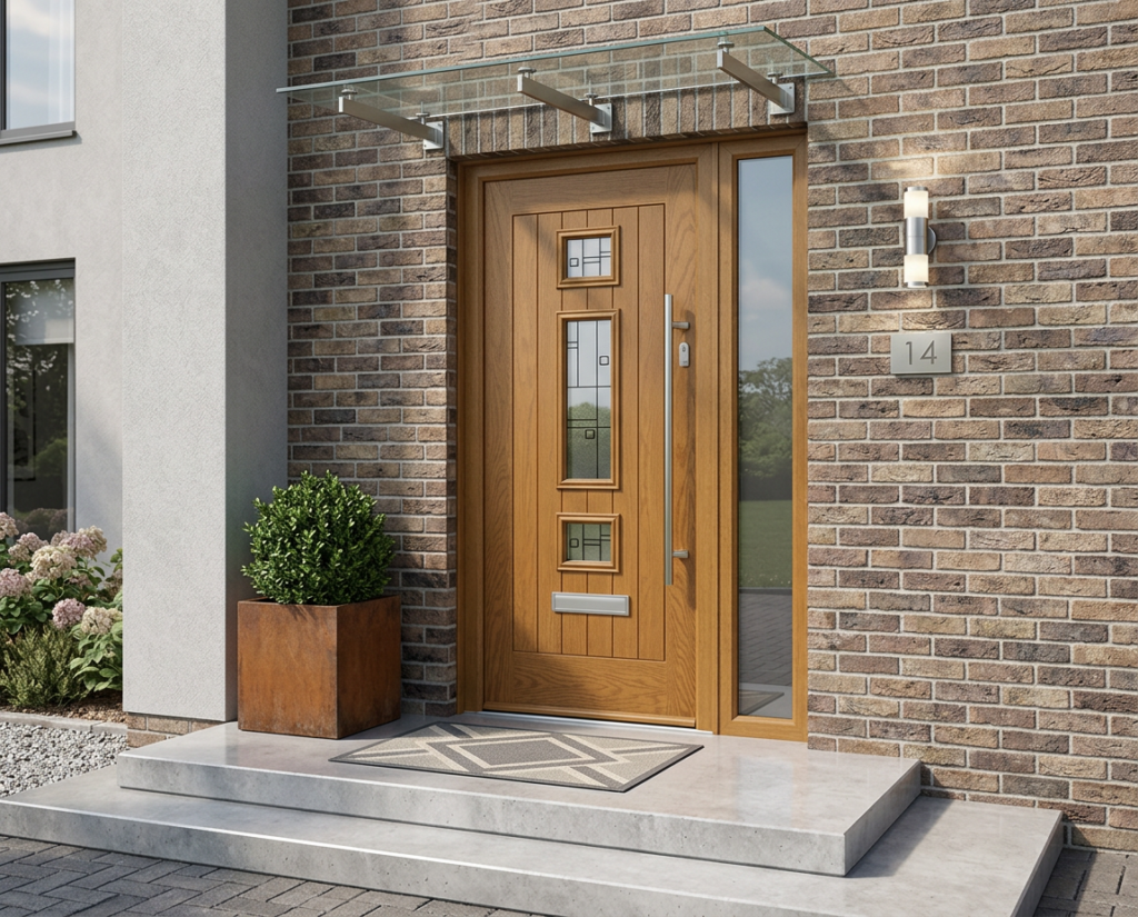 The Bielsa Composite Door - Golden Oak
