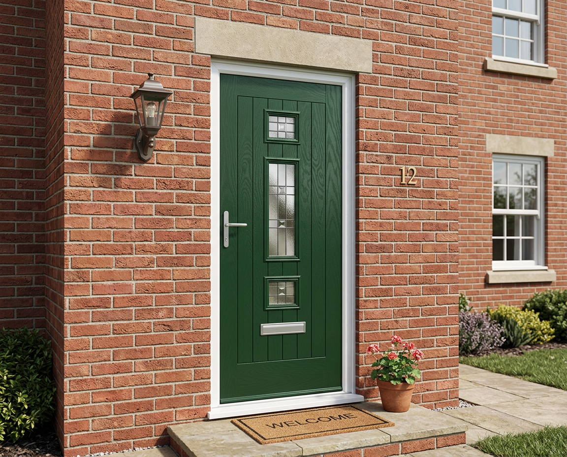 The Bielsa Composite Door - Heritage Green *