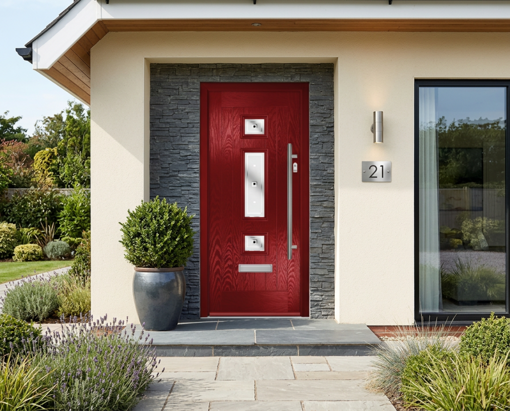 The Bielsa Composite Door - Berry Red