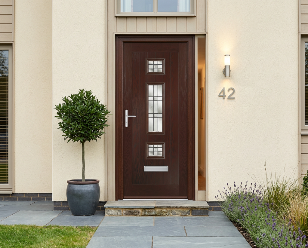 The Bielsa Composite Door - Rosewood