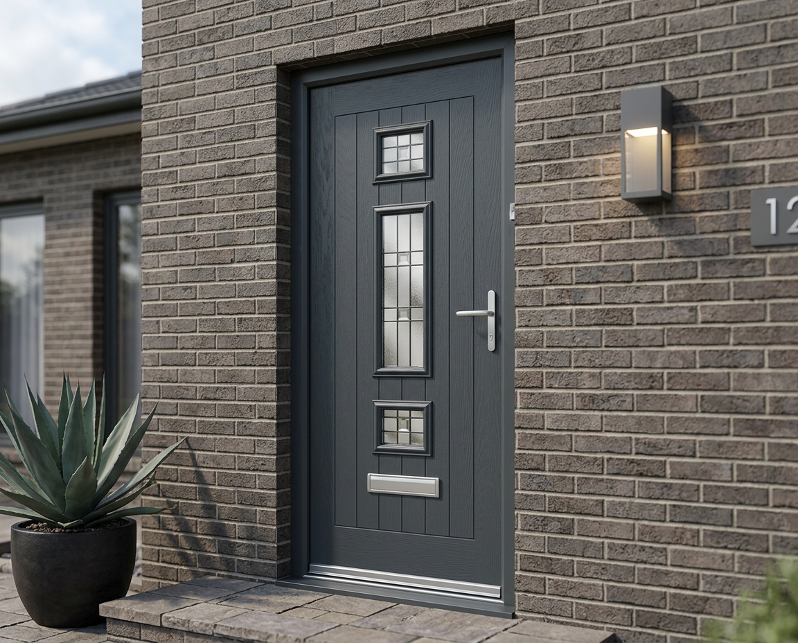 The Bielsa Composite Door - Slate Grey