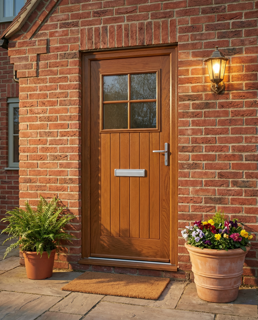 The Bremner Composite Door - Golden Oak