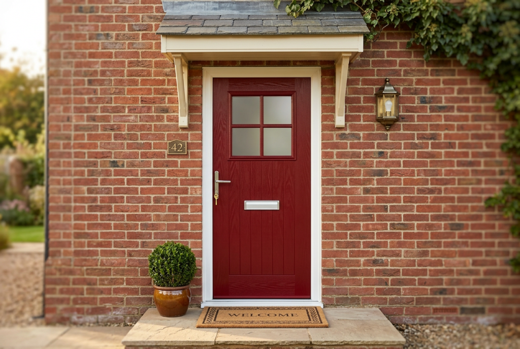 The Bremner Composite Door - Berry Red