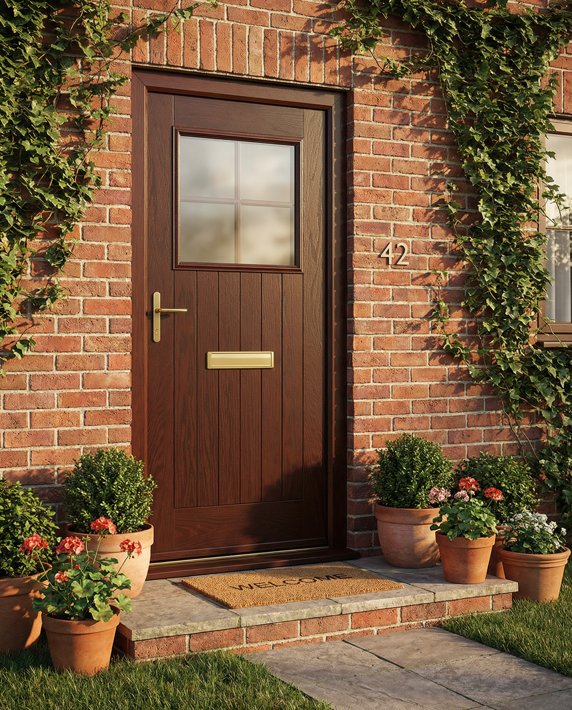 The Bremner Composite Door - Rosewood - Image 2