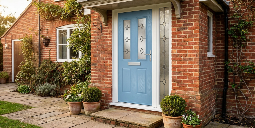 The Charles Composite Door - Egg Blue