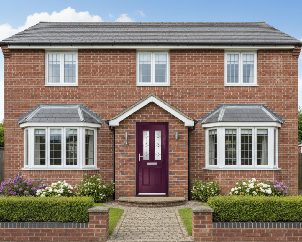 The Charles Composite Door - Royal Magenta