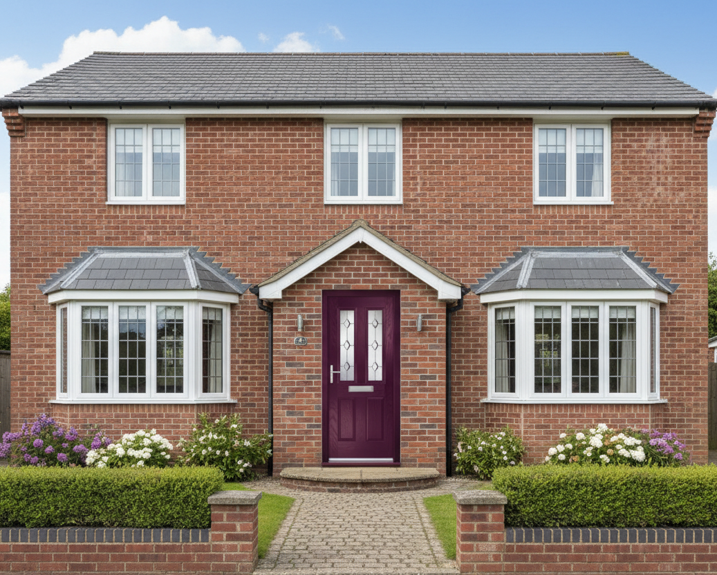 The Charles Composite Door - Royal Magenta