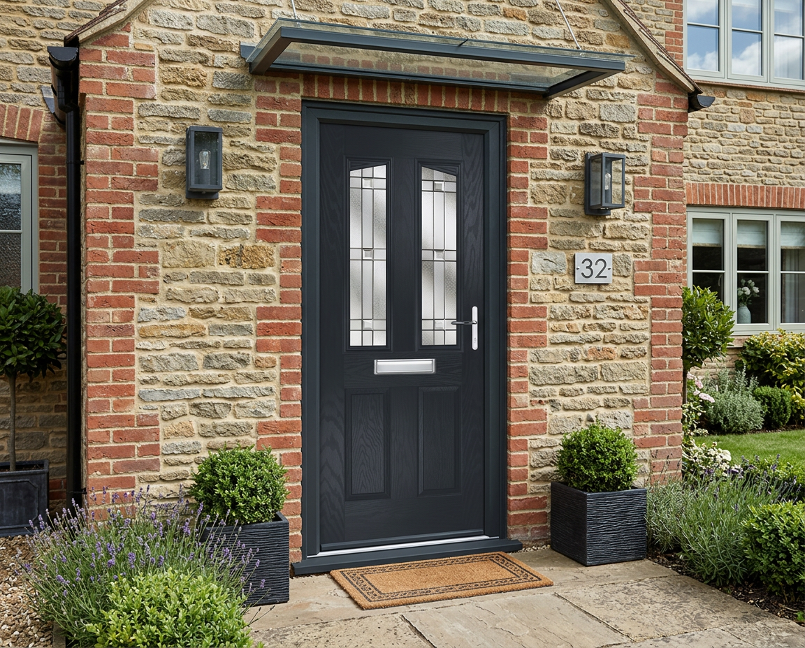 The Clarke Composite Door - Anthracite Grey