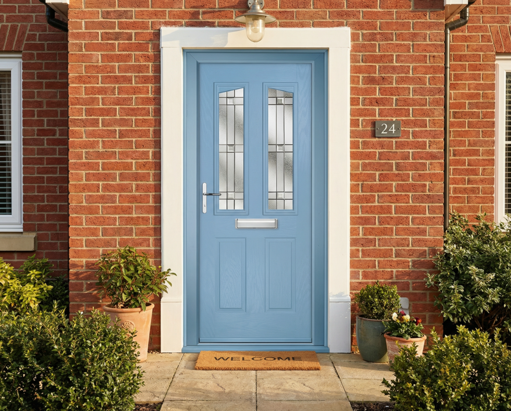 The Clarke Composite Door - Egg Blue