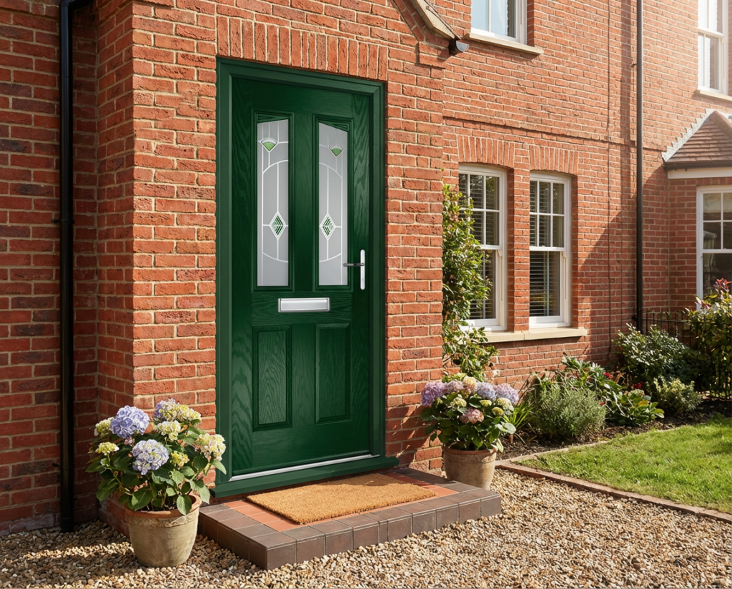 The Clarke Composite Door - Heritage Green