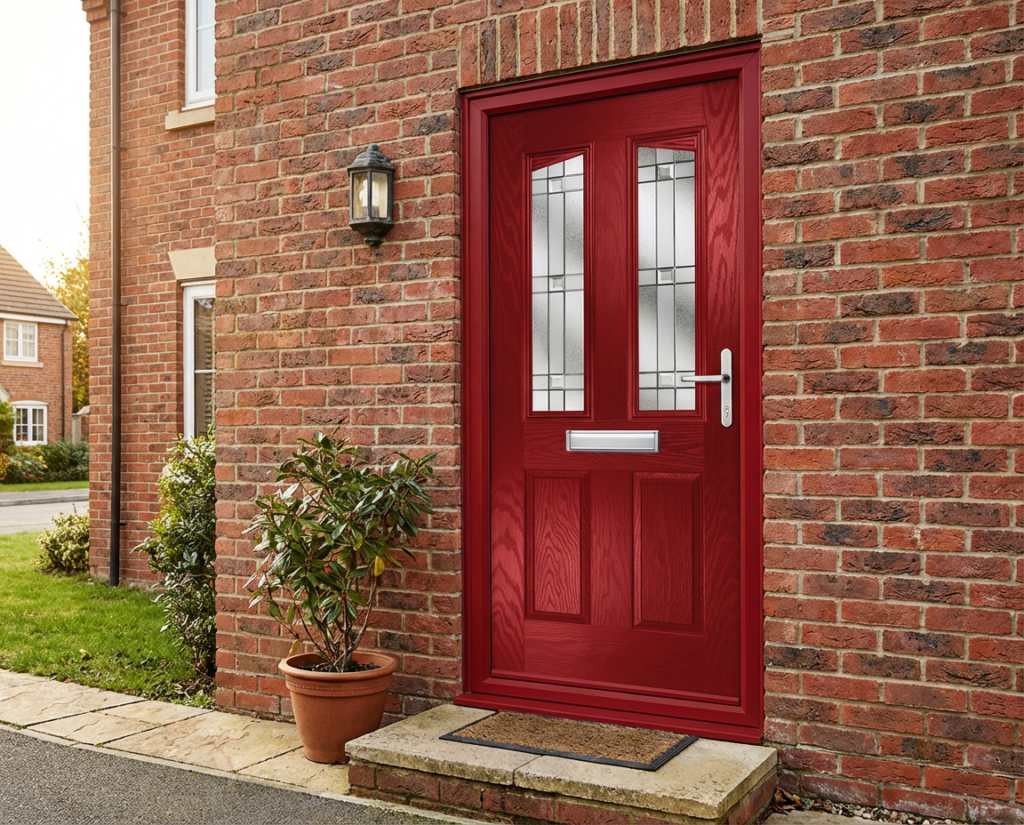 The Clarke Composite Door - Berry Red