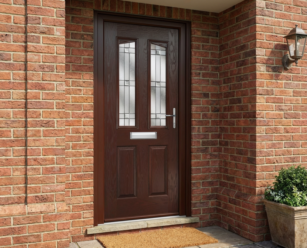 The Clarke Composite Door - Rosewood