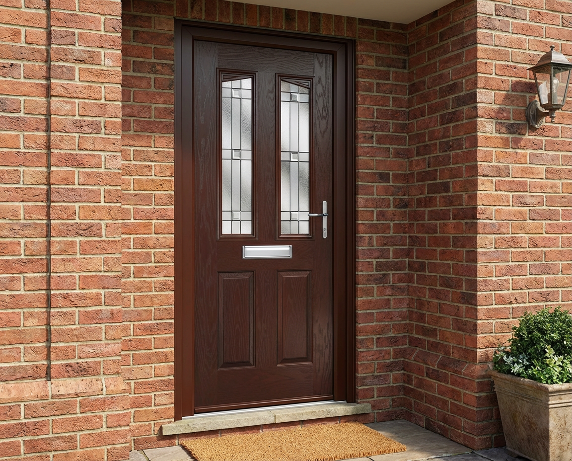 The Clarke Composite Door - Rosewood
