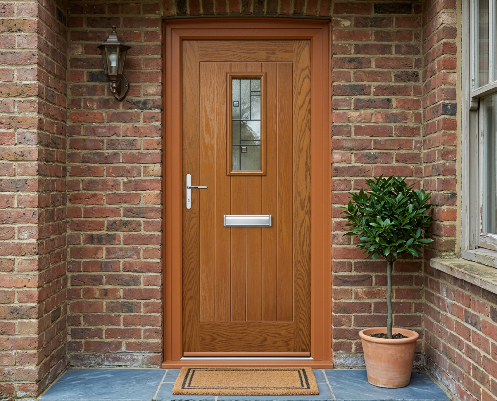 The Hunter Composite Door - Golden Oak