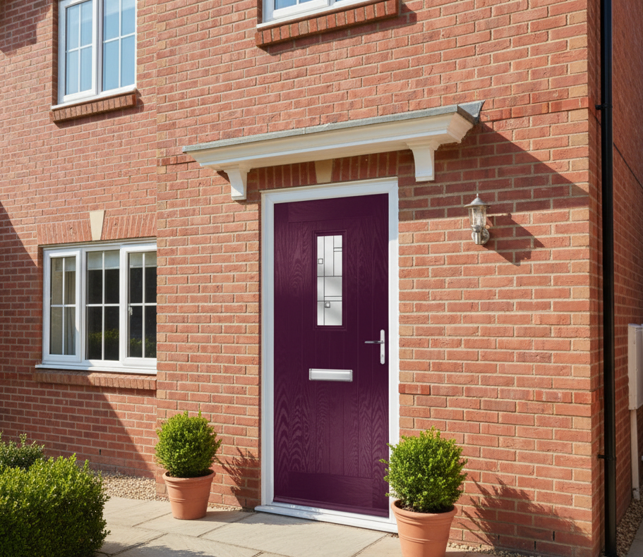 The Hunter Composite Door - Royal Magenta - Image 2