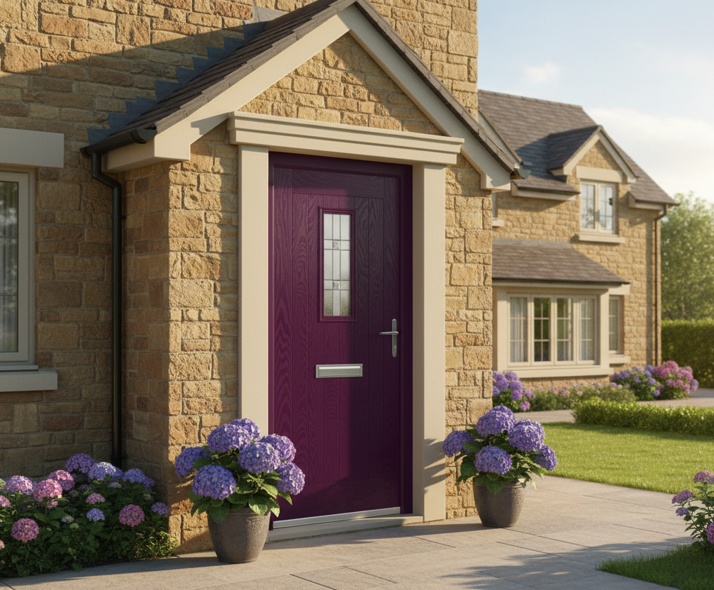 The Hunter Composite Door - Royal Magenta