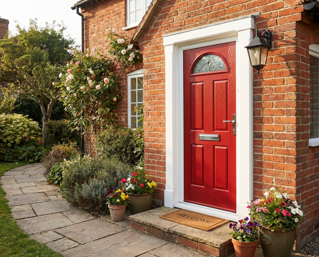 The Jones Composite Door - Berry Red