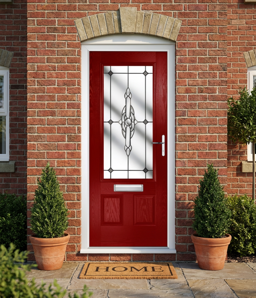 The Kelly Composite Door - Berry Red