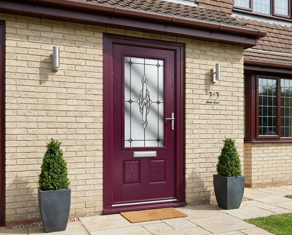 The Kelly Composite Door - Royal Magenta