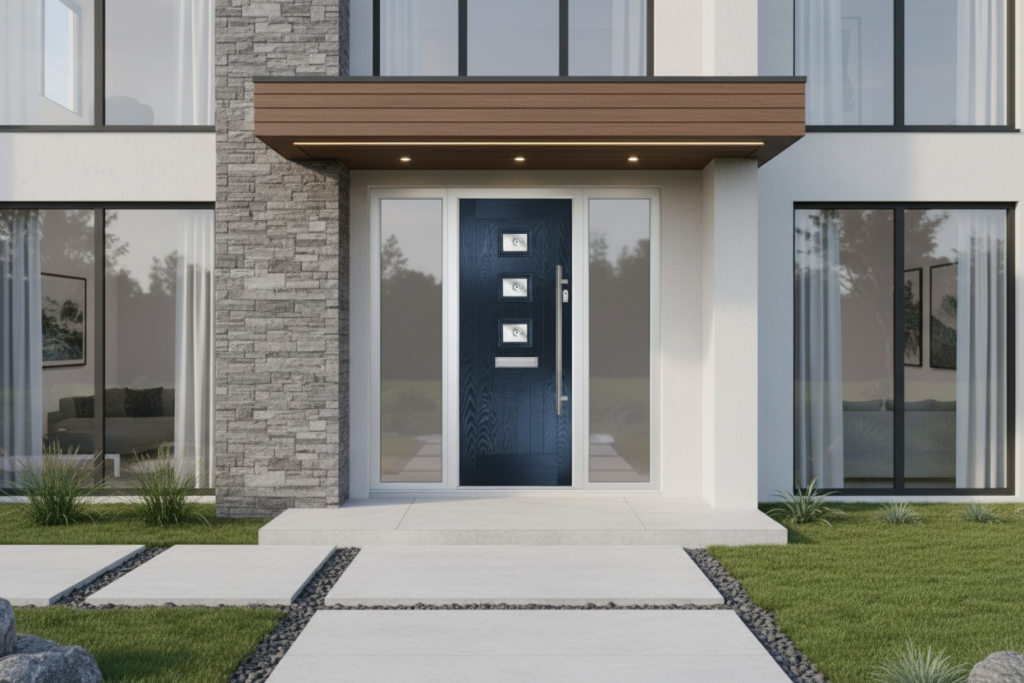 The Lorimer Composite Door - Derwent Blue