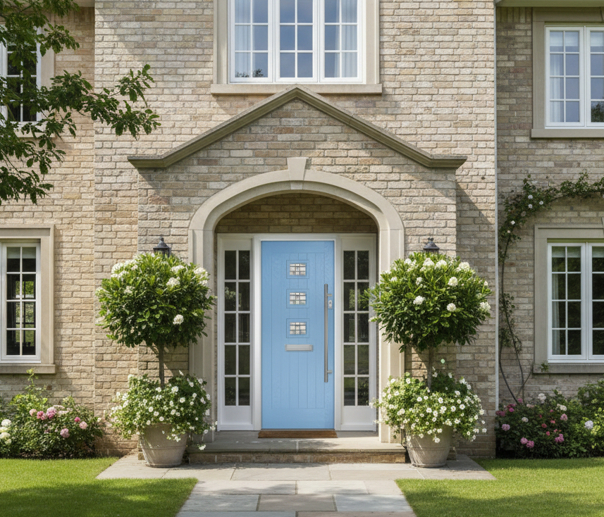 The Lorimer Composite Door - Egg Blue