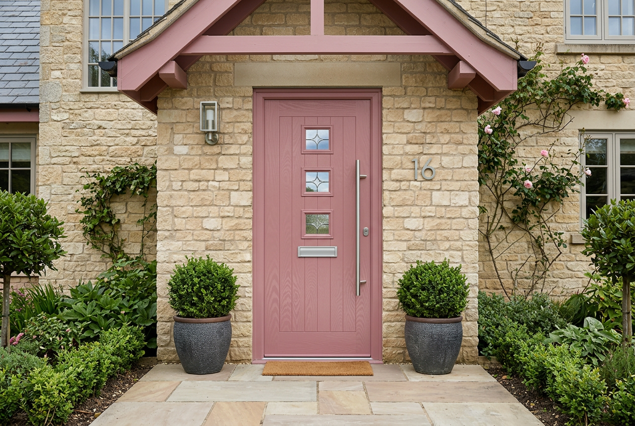 The Lorimer Composite Door - Pink
