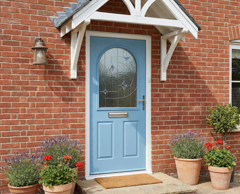 The Matteo Composite Door - Egg Blue