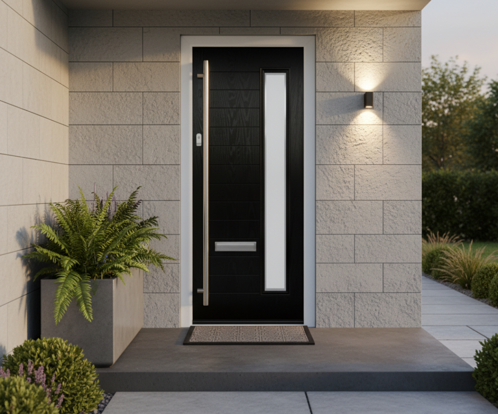 The Gray Composite Door - Gothic Black