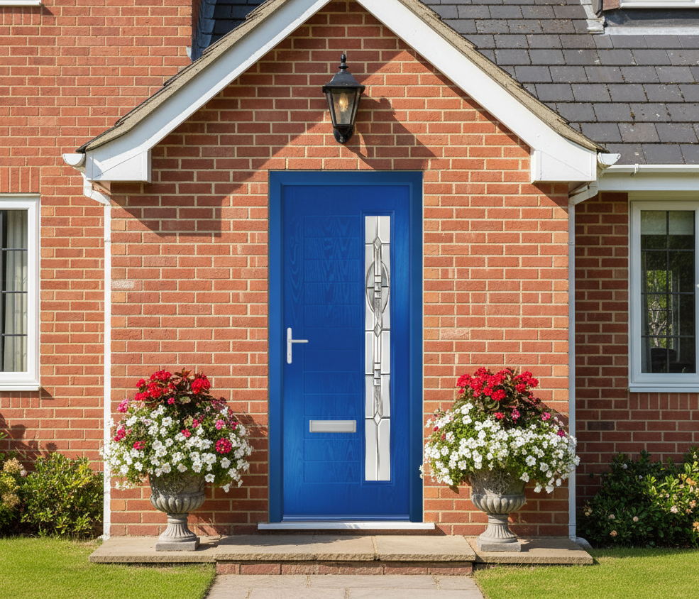 The Gray Composite Door - French Blue