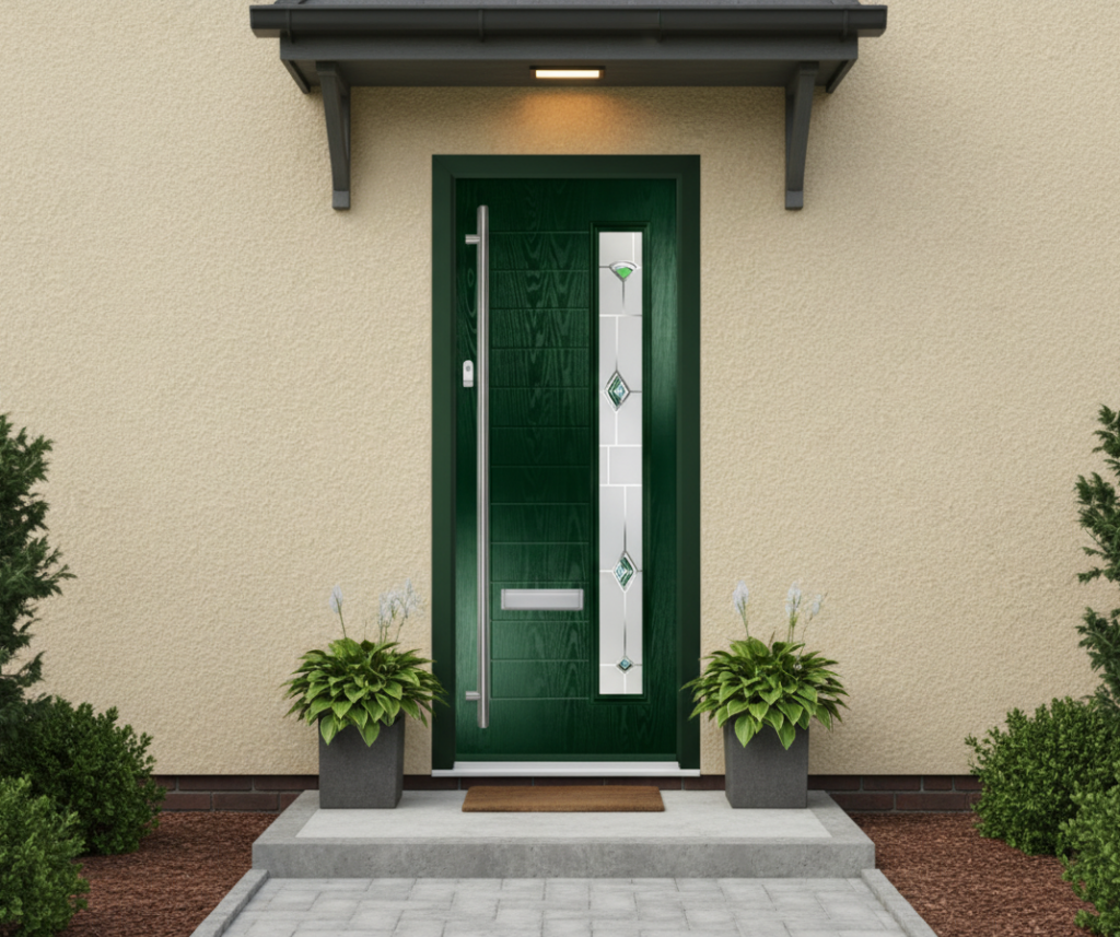 The Gray Composite Door - Heritage Green