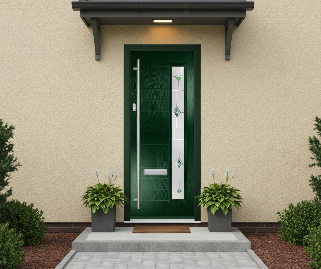 The Gray Composite Door - Heritage Green
