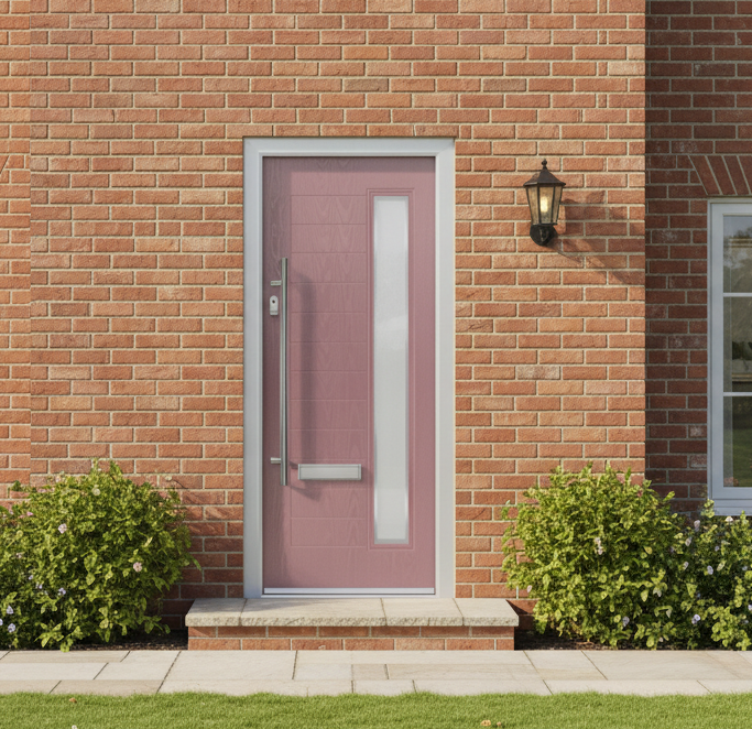 The Gray Composite Door - Pink