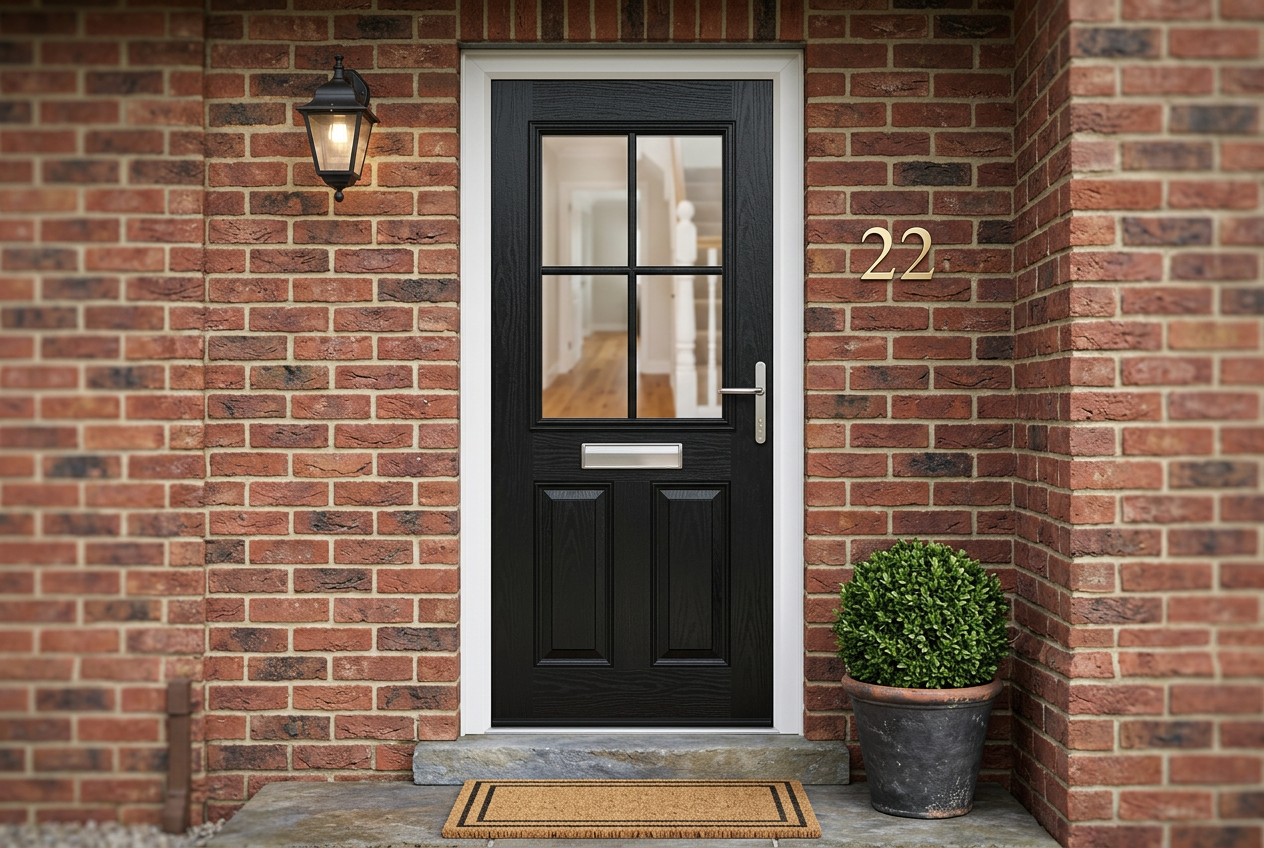 The Pablo Composite Door - Gothic Black - Image 2