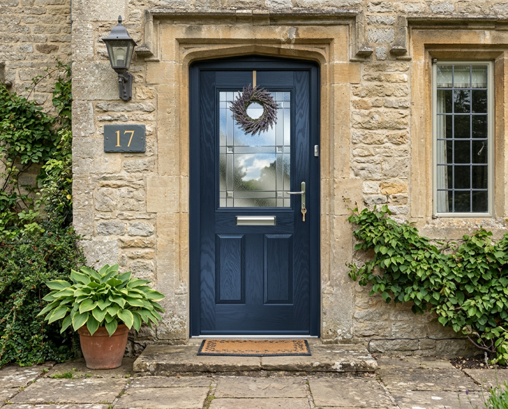 The Pablo Composite Door - Derwent Blue