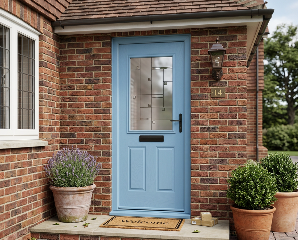 The Pablo Composite Door - Egg Blue