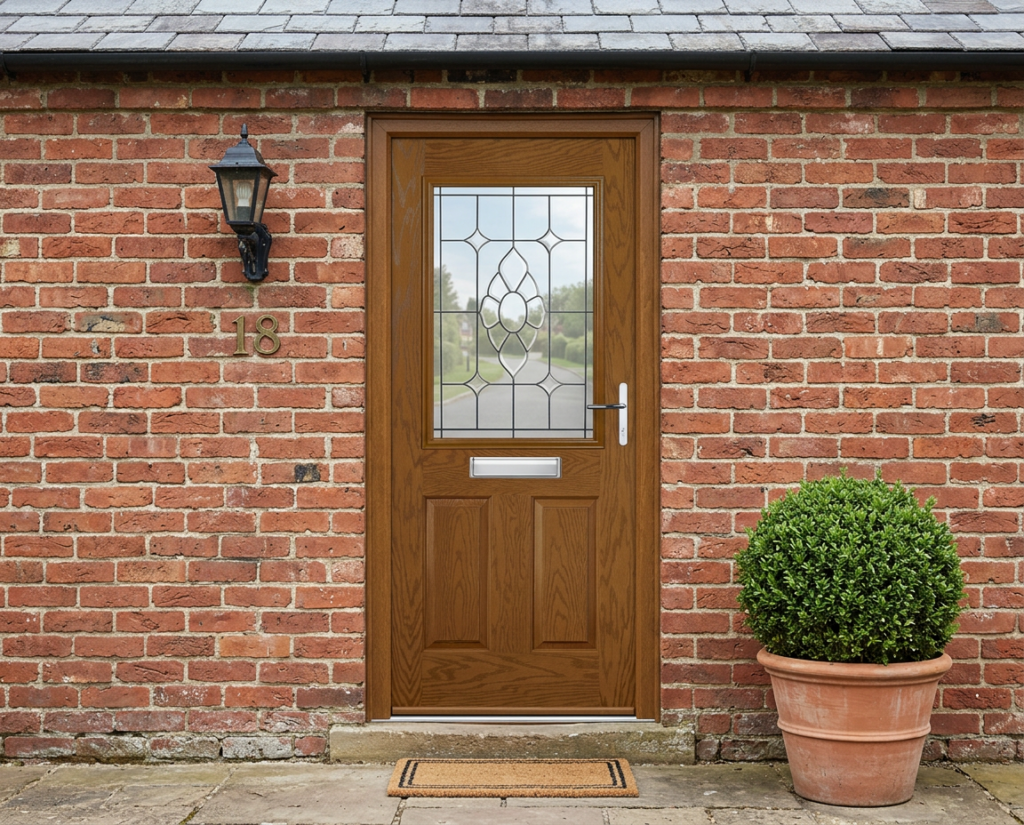 The Pablo Composite Door - Golden Oak