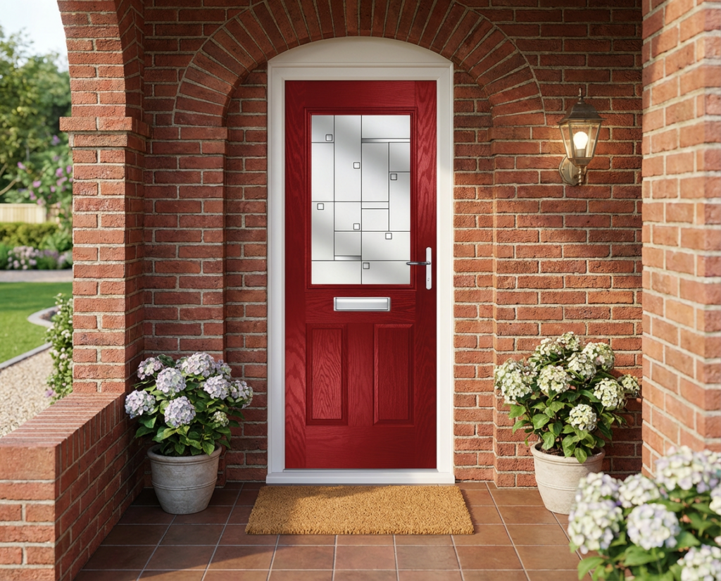 The Pablo Composite Door - Berry Red