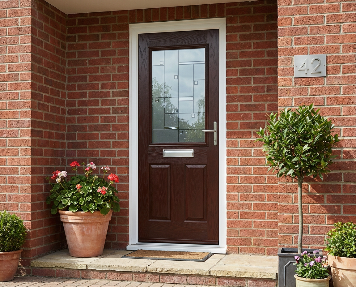 The Pablo Composite Door - Rosewood - Image 2